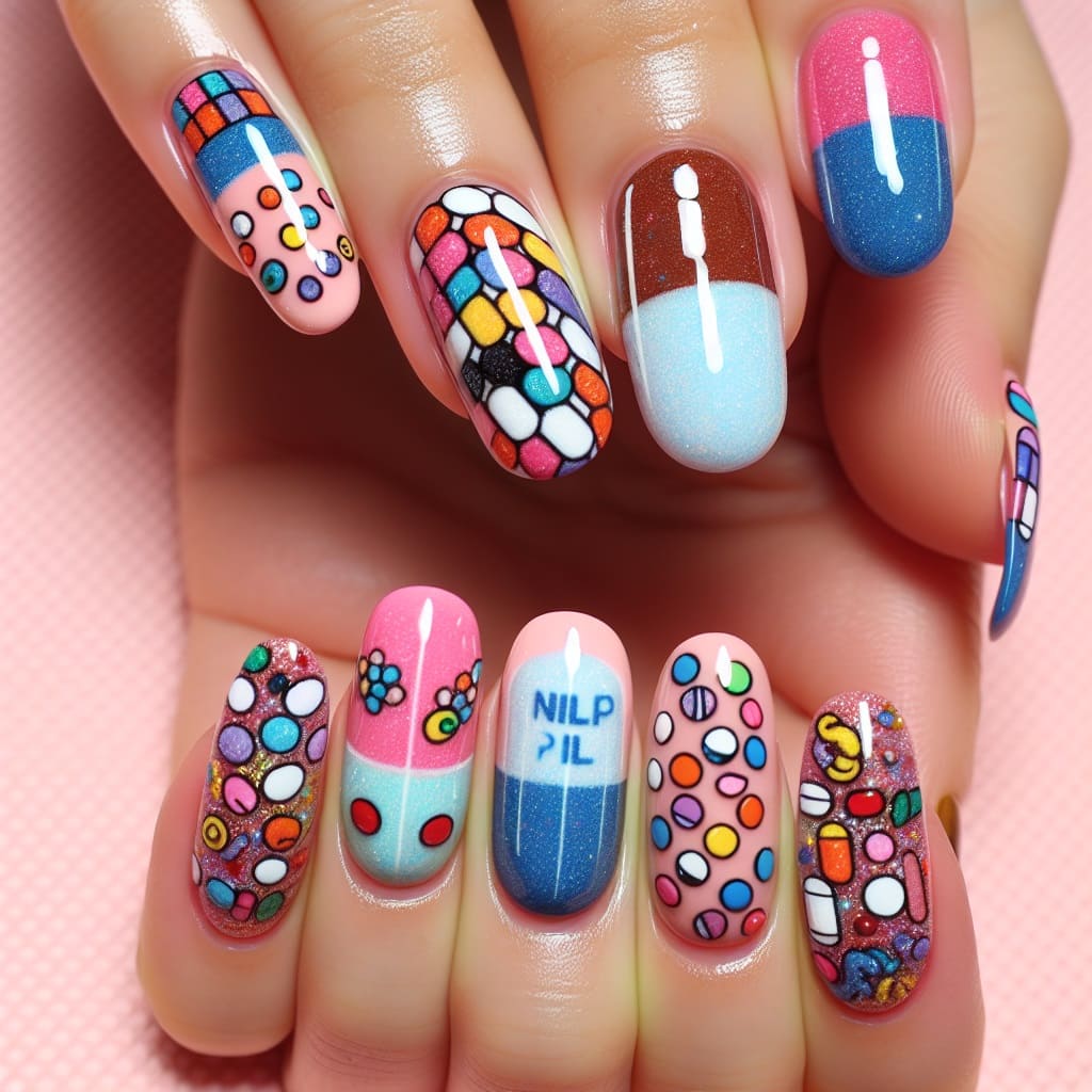 Nail beauty and American capsules